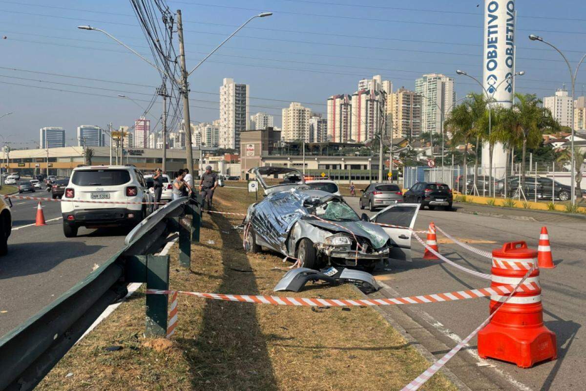 Mulher morre e homem fica ferido em acidente no Anel Viário