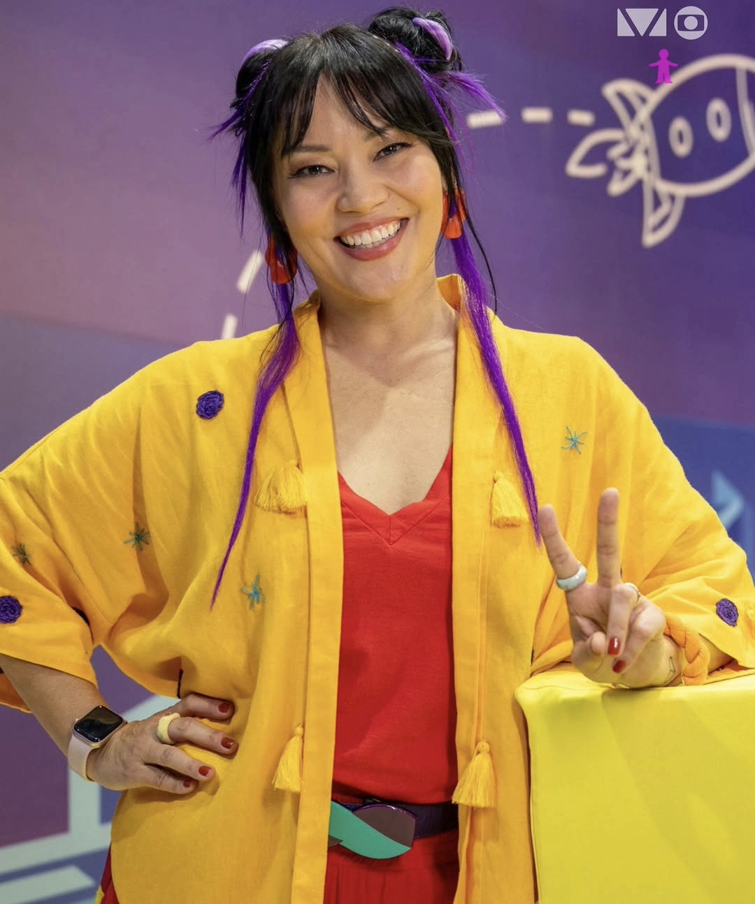 Geovanna Tominaga no recente Criança Esperança da Rede Globo