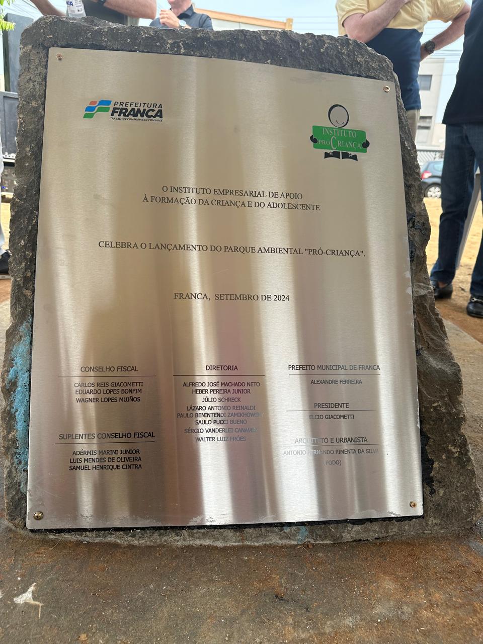 Pedra Fundamental foi instalada em setembro de 2024