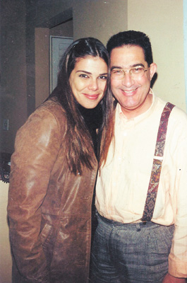 Eu com a consagrada atriz Gisele Fraga, que já esteve em Franca
