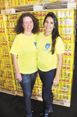 Dulcineia Silva e Roberta Oliveira: do atendimento Skol/Rizatti