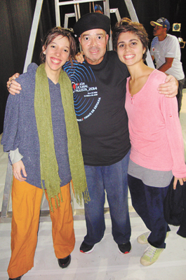 Jô Ribeiro (dir. Teatro Municipal), Maria Eugênia Almeida e Marina Abib (Cia. SOMA de Dança/SP)