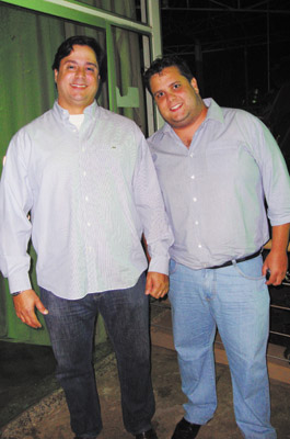 Irmãos José Renato Marangoni (direto de Montes Claros/MG) e José Eduardo