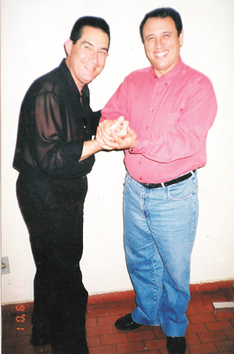Mister Simpatia:  Pedro Bismark (Nerso  da Capitinga) e eu