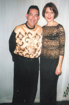 Eu e minha brilhante  ex-mestra de TV:  Suzana Gomes.