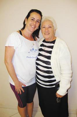 Cláudia Garcia e mamãe  Maria Aparecida G. Silveira