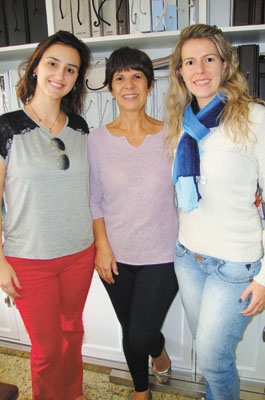 Daniela Santana Polati, Marli Borini e Aline Belchior Borini