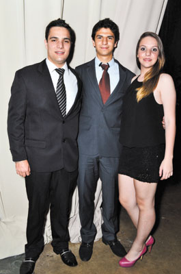 Thiago Reis, Fernando  Mattos e mana Giovana  no Top Franca 2013