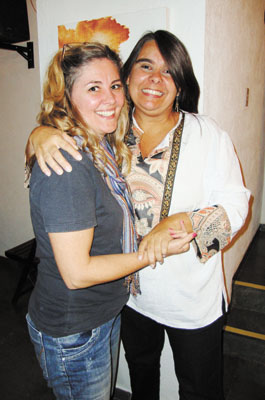 Lucila Abdala e  Sofia Lopes: amicíssimas