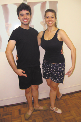 Talentosos bailarinos: Pedro Endrigo e Isabela Lellis (solistas)