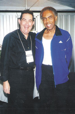 Eu com Gilberto Gil  (numa das Expoagros),  que volta a Franca