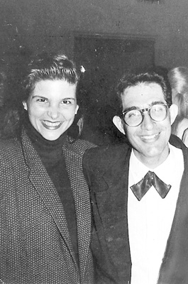 Cristiana Oliveira e eu (foto/arquivo/1988/no “Copa”).