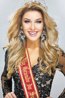 Maria Helms, Miss RS, poderá ser a nova Miss Brasil (dia 27)