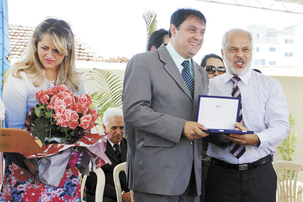 Luiz Vergara recebeu homenagem durante evento da Igreja Assembleia de Deus, na Vila Santa Cruz, no último sábado