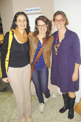 Priscila De Col,  Mijntje Vreesuuijk e Manuela Figueiredo  no Municipal.