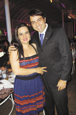 Fernando Rached Jorge- Roberta: na festa  dos 70 anos da Acif