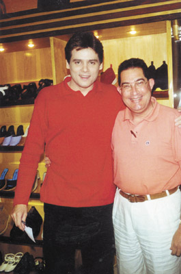 Eu com Celso Portiolli (grande ibope), gente finíssima, que em Franca já esteve. Gentleman         