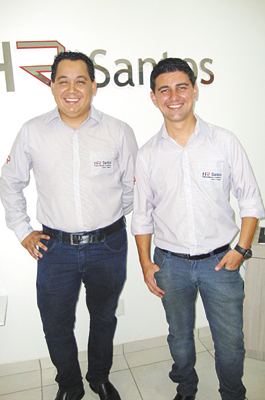 Hamilton e Rodrigo Santos:  da HR Santos Empreendimentos  Imobiliários