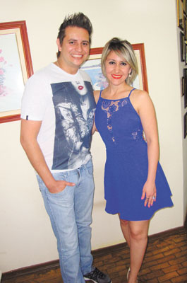 Elvis Silva e  Ana Luísa Sartori  se casaram dia 10/10