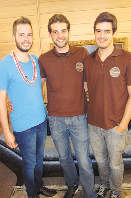 Felipe França, Felipe  Crizol e Rafael Rosa  (do Grupo Pindureta)