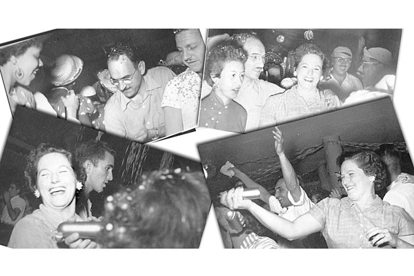 Carnaval está chegando e vamos, através de fotos, recordar um pouco dos bailes tão animados que já aconteceram em outros tempos, nos salões da cidade. A amiga Stelinha Bettarello me prometeu e enviou um mosaico de fotos que seus pais guardaram, de bailes 