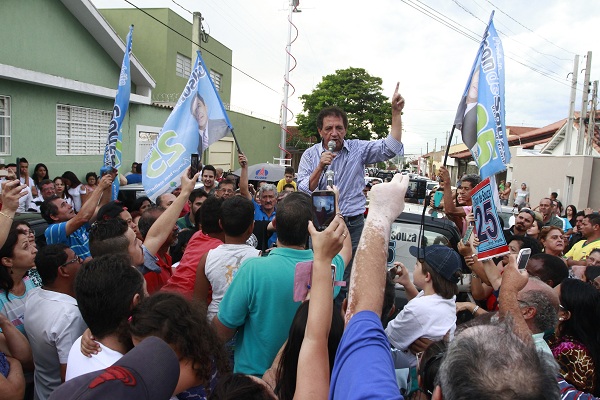 Gilson de Souza (DEM) em seu primeiro discurso após a vitória como prefeito de Franca 