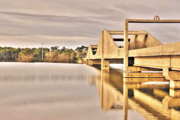 Bela imagem do Rio Verde, no município de Aporé (GO). 