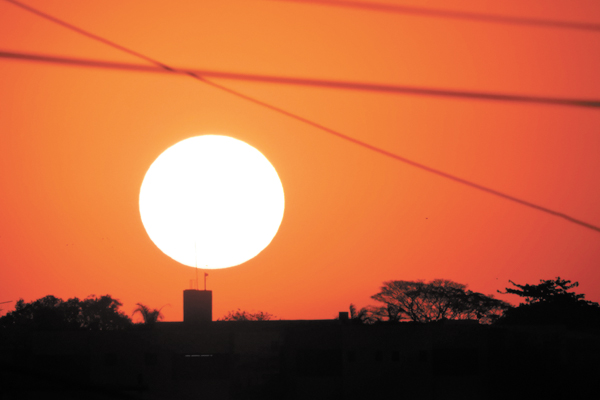 Fim de tarde dia desses em Franca. 