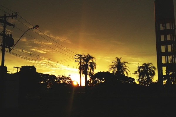 Entardecer dia desses em Franca 
