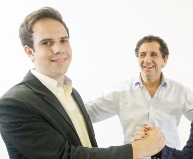 Gilsinho com seu pai, o prefeito Gilson de Souza 
