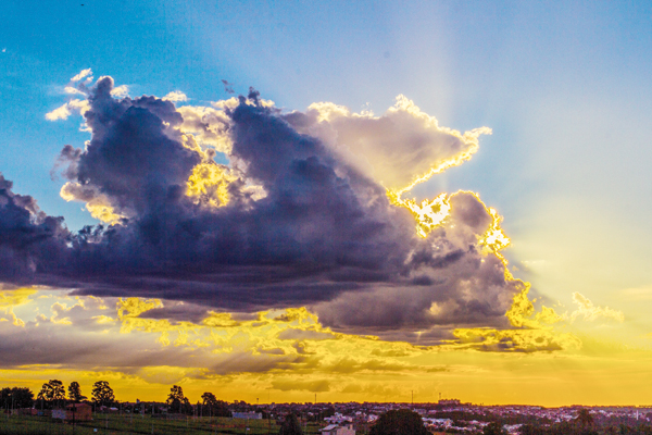 Lindo fim de dia em Franca. 