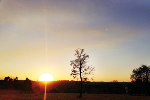 Entardecer em Franca