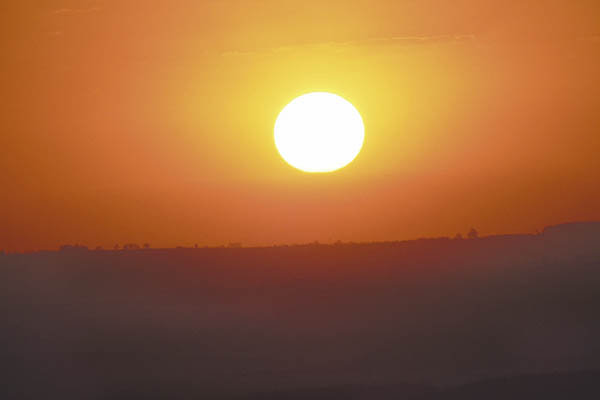 Belo entardecer em Franca. 