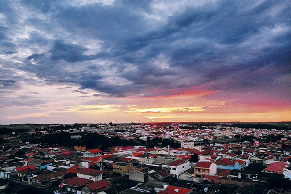Fim do dia em Franca...