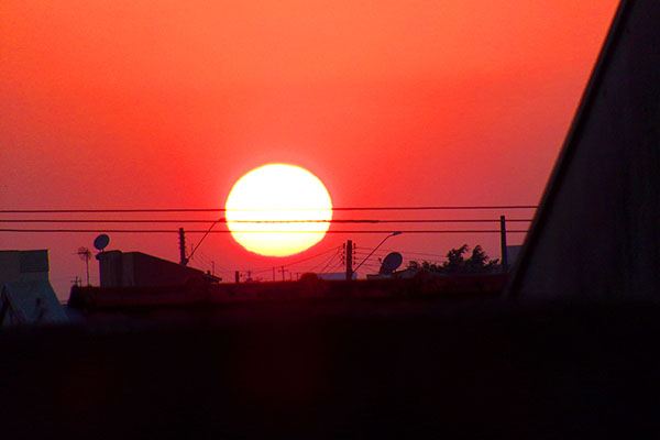 Entardecer em Franca.