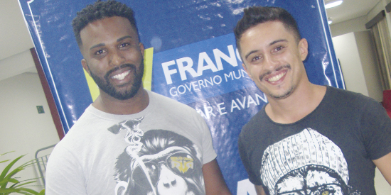 William Matias (dir.do 'Municipal') e Jean Ramos (chefe da Casa Cariolato)