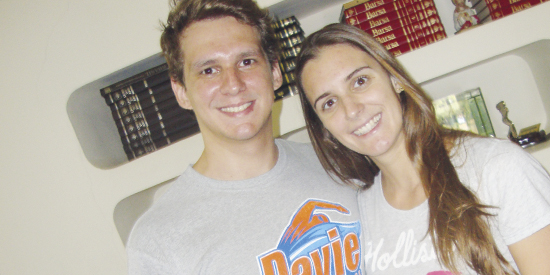 Agora casal: Renato Barufi (advogado) e Thalandra Borges (fisioterapeuta)