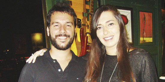 Luiz Figueiredo (Cacau) e Monique Martins. Pais do Bento (chega em junho).