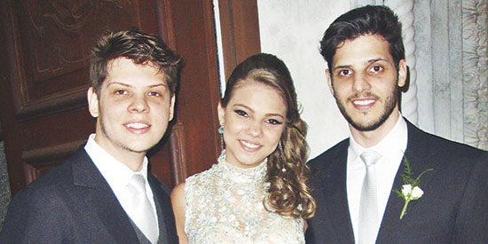 Irmãos Raul, Letícia e Rui de Almeida Dutra