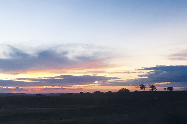 Entardecer em Franca... 