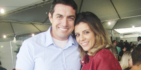 Roque Júnior e Daniela Gimenes no megaevento beneficente de sábado (19)