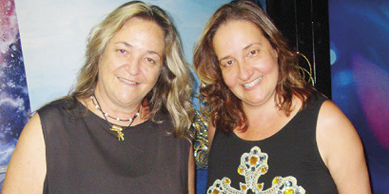 Silé Jacintho (visagista) e Alessandra Esteves(educadora física)