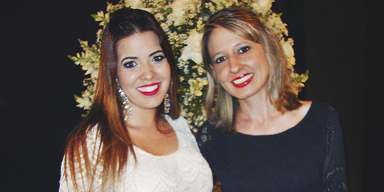 Maysa Púglia (Depto.Comercial/ Sicoob Credimogiana) e Thaís Stephani (MKT/Unimed)