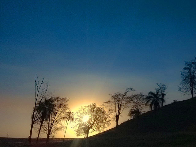 Lindo pôr do sol... 
