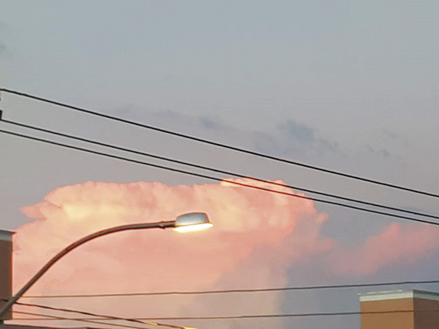 E o céu se pintou de laranja...