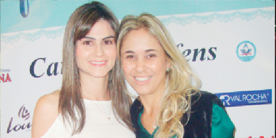 Em concorridíssima tarde: Thaíssa Carraro e Mariane Meletti
