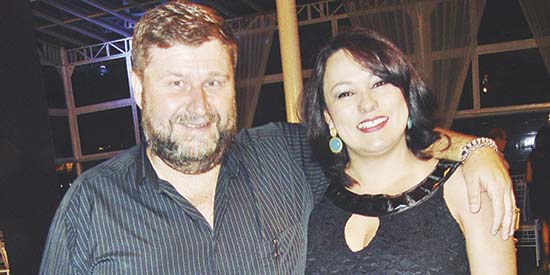 Aldebarã Martins e amada Michele Christine Matos