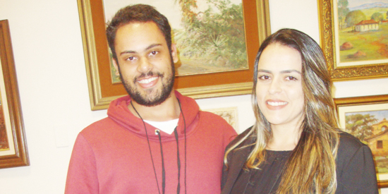 Luís Alvim e Daiane Campos: graduandos engenheiros civis (Uni-Facef)