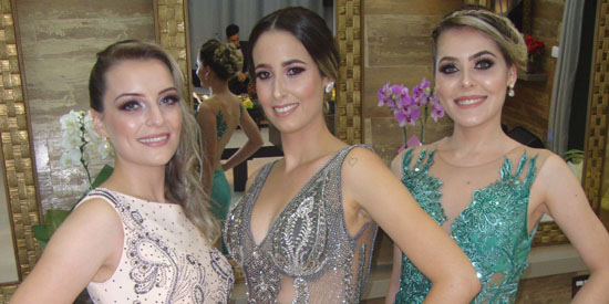 Cintilantes acontecem: Vanessa Tótoli Lorraine Freitas e Poliana Marques
