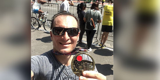 Selfie do dia: Presidente do Hospital Regional, Chafi Facuri Neto, na corrida de São Silvestre em SP